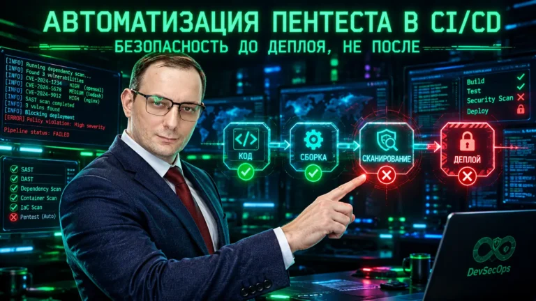 Автоматизация пентеста в CI/CD: безопасность до деплоя, не после