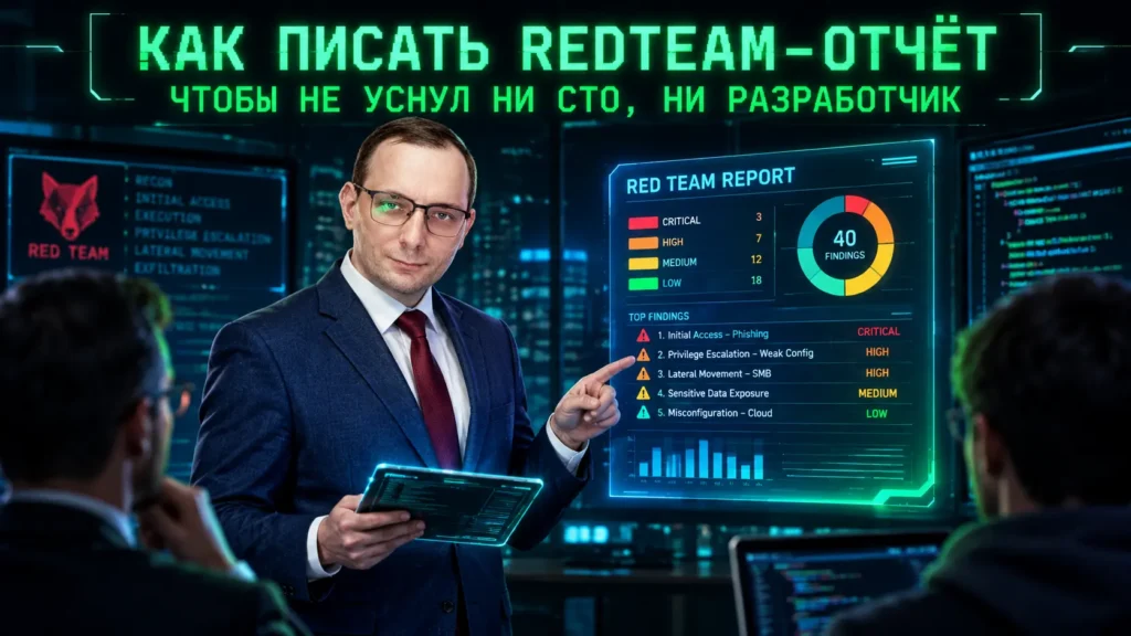 Как писать RedTeam-отчёт: чтобы не уснул ни CTO, ни разработчик
