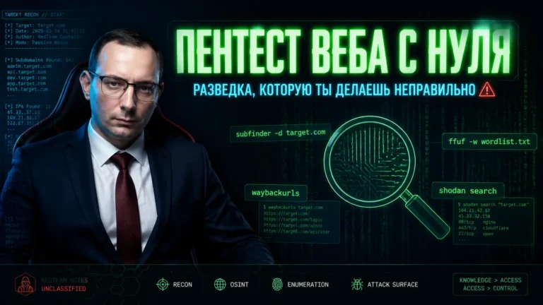Пентест веба с нуля: разведка, которую ты делаешь неправильно